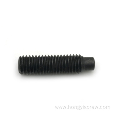 DIN915Full Black Dog Point Hexagon Socket Grub Screw